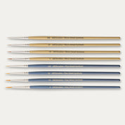 ABC Brushes All Media Micro Detail Synthetic brush range on a white background. 
