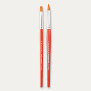 Round and Flat Pro Arte Face Painting brushes on a white background.