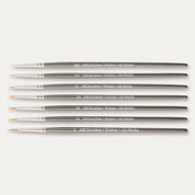 ABC Brushes Prolon All Media small brush range on a white background. 