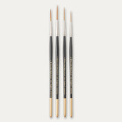 Pro Arte Prolene Rigger brush range on a white background. 