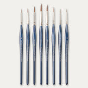 ABC Brushes Tri-Grip Wave Synthetic brush set on a white background. 