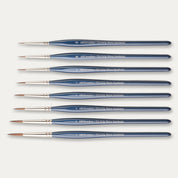 ABC Brushes Tri-Grip Wave Synthetic brush set on a white background. 