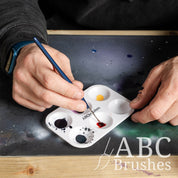 ABCbrushes Tri-Grip Wave Synthetic Brush Set