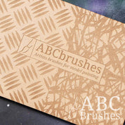 Close-up of the textures on the ABC Brushes dry brush board.