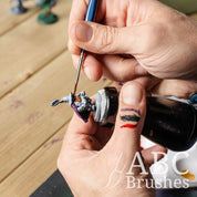 ABCbrushes Tri-Grip Wave Synthetic Brush Set