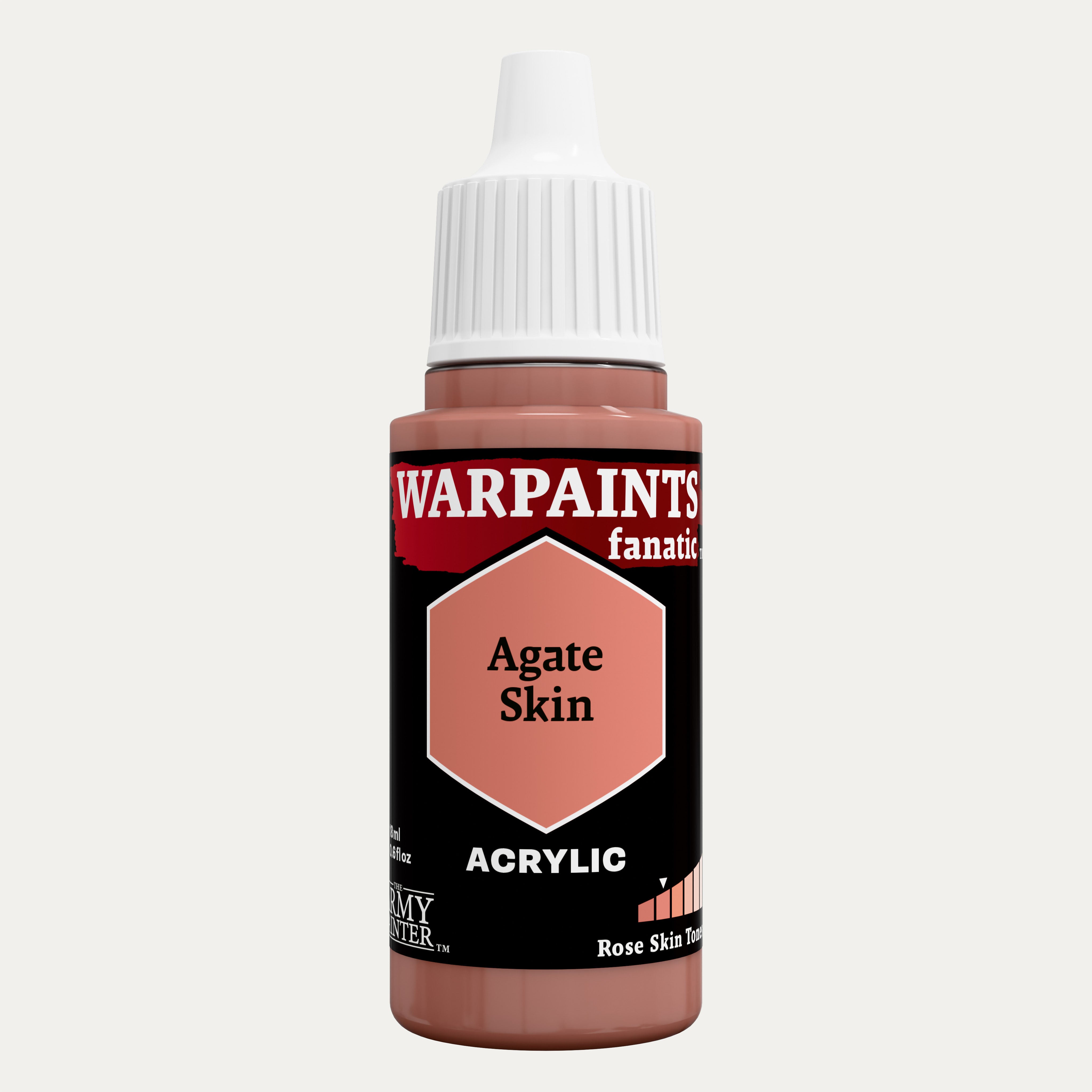 Bottle of the Army Painter Fanatics in the colour Agate Skin on a white background.