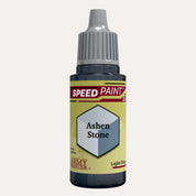 Bottle of the Army Painter Speedpaint in the colour Ashen Stone on a white background. 
