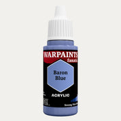 Bottle of the Army Painter Fanatics in the colour Baron Blue on a white background.
