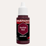 Bottle of the Army Painter Fanatics in the colour Basilisk Red on a white background.