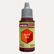Bottle of the Army Painter Speedpaint in the colour Blood Red on a white background.