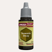 Bottle of the Army Painters Speedpaint in the colour Brownish Decay on a white background.