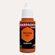Bottle of the Army Painter Fanatics in the colour Burning Ore on a white background.