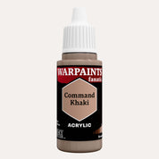 Bottle of the Army Painter Fanatics in the colour Command Khaki on a white background.