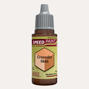 Bottle of the Army Painter Speedpaint in the colour Crusader Skin on a white background.