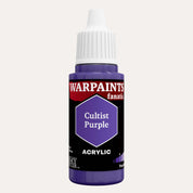 Bottle of the Army Painter Fanatics in the colour Cultist Purple on a white background.