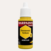 Bottle of the Army Painter Fanatics in the colour Daemonic Yellow on a white background.