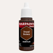 Bottle of the Army Painter Fanatics in the colour Dryad Brown on a white background.