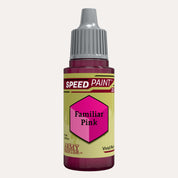 Bottle of the Army Painter Speedpaint in the colour Familiar Pink on a white background. 