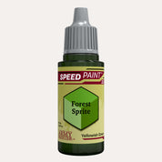 Bottle of the Army Painter Speedpaint in the colour Forest Sprite on a white background. 