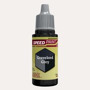 Bottle of the Army Painter Speedpaint in the colour Gravelord Grey on a white background.