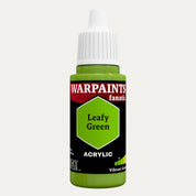Bottle of the Army Painter Fanatics in the colour Leafy Green on a white background.