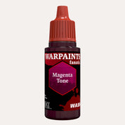 Bottle of the Army Painter Fanatics Wash in the colour Magenta Tone on a white background.