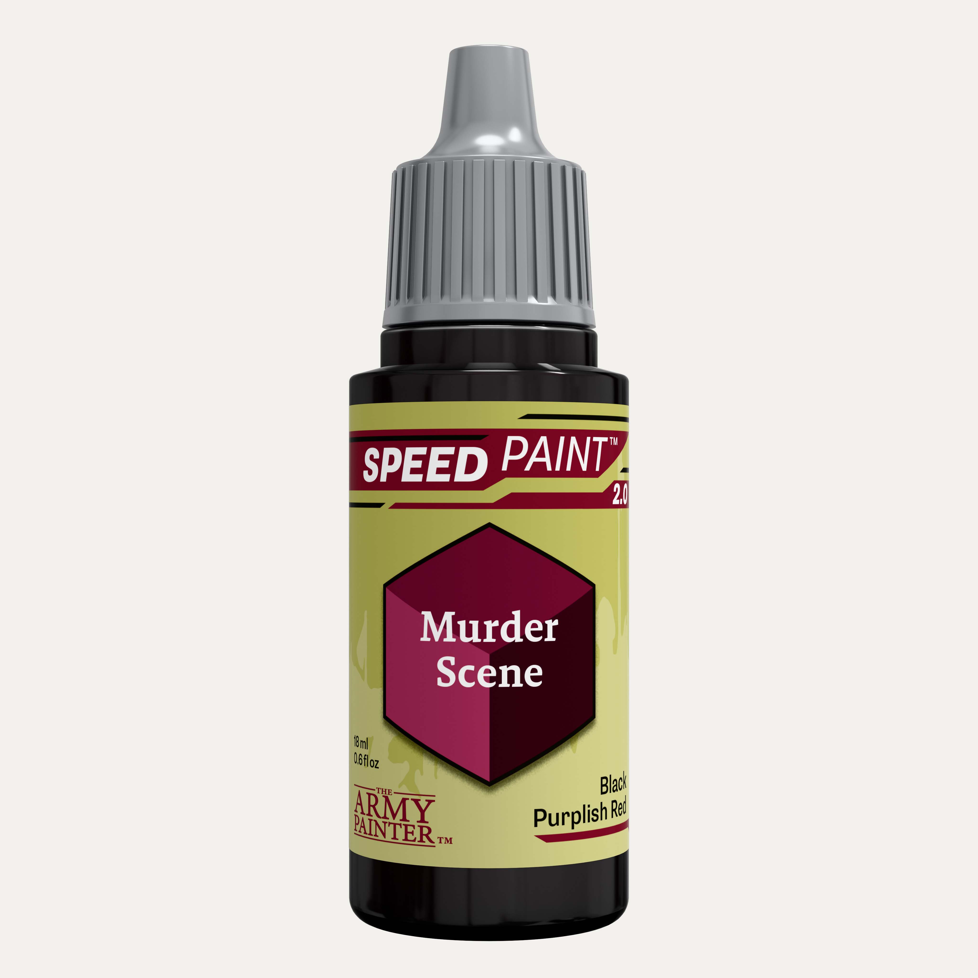 Bottle of the Army Painter Speedpaint in the colour Murder Scene on a white background. 