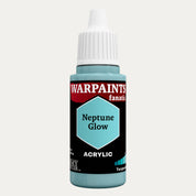 Bottle of the Army Painter Fanatics in the colour Neptune Glow on a white background.
