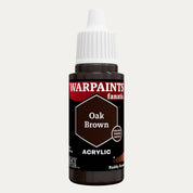 Bottle of the Army Painter Fanatics in the colour Oak Brown on a white background.