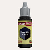 Bottle of the Army Painter Speedpaint in the colour Occultist Cloak on a white background. 