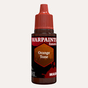 Bottle of the Army Painter Fanatics Wash in the colour Orange Tone on a white background.