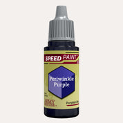 Bottle of the Army Painter Speedpaint in the colour Periwinkle Purple on a white background. 