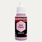 Bottle of the Army Painter Fanatics in the colour Pink Potion on a white background.