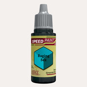 Bottle of the Army Painter Speedpaint in the colour Raging Sea on a white background. 