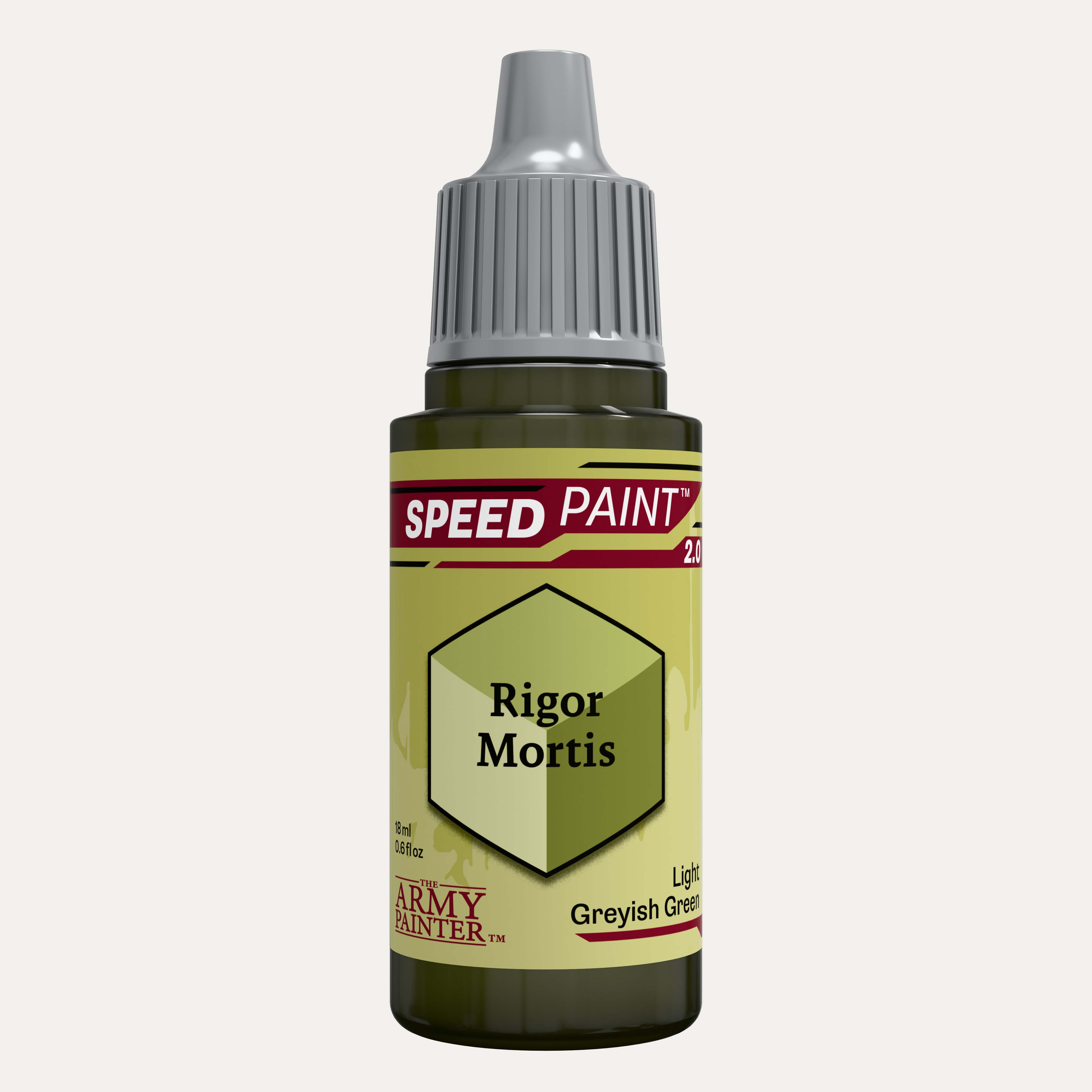 Bottle of the Army Painters Speedpaint in the colour Rigor Mortis on a white background. 