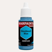 Bottle of the Army Painter Fanatics in the colour Shieldwall Blue on a white background.