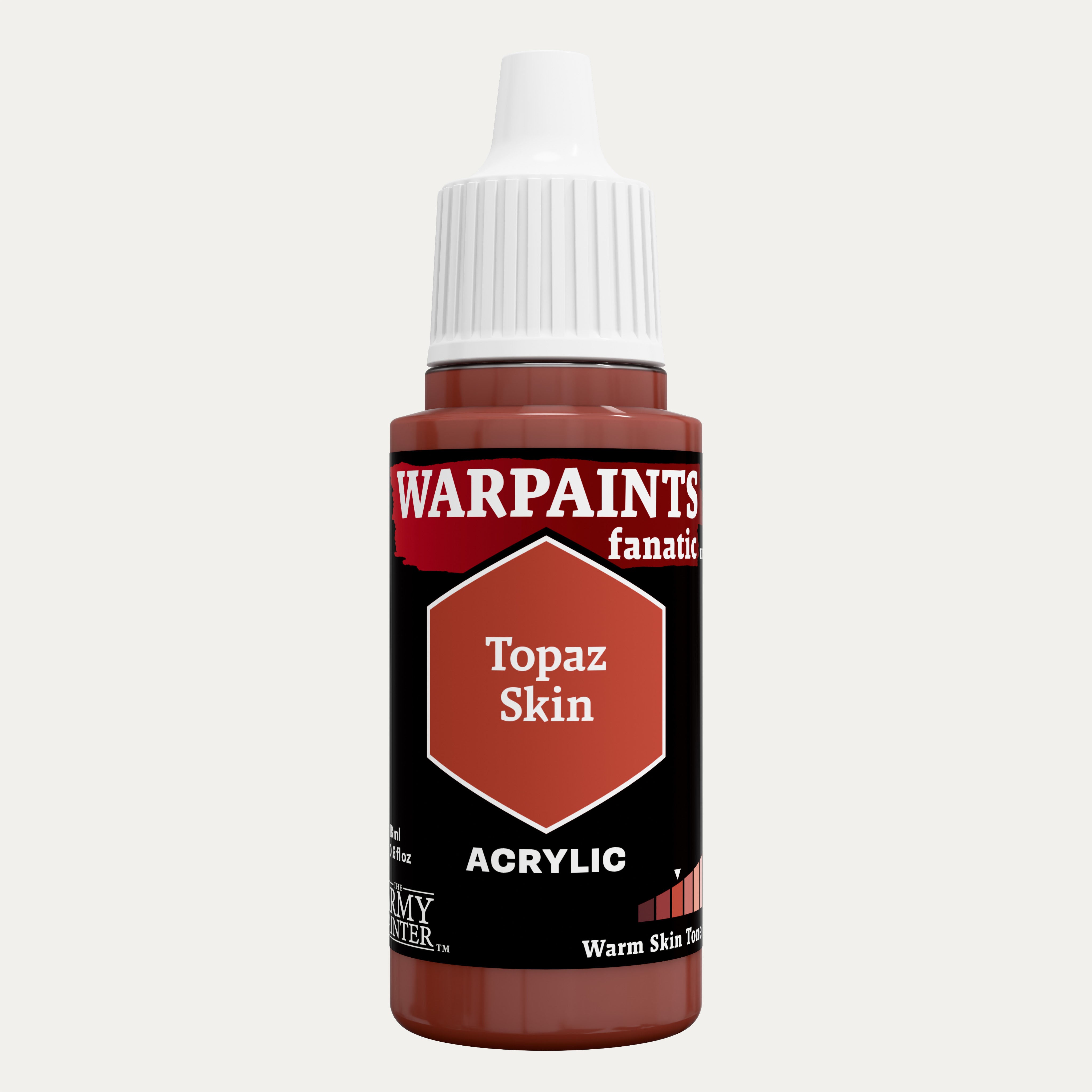 Bottle of the Army Painter Fanatics in the colour Topaz Skin on a white background.