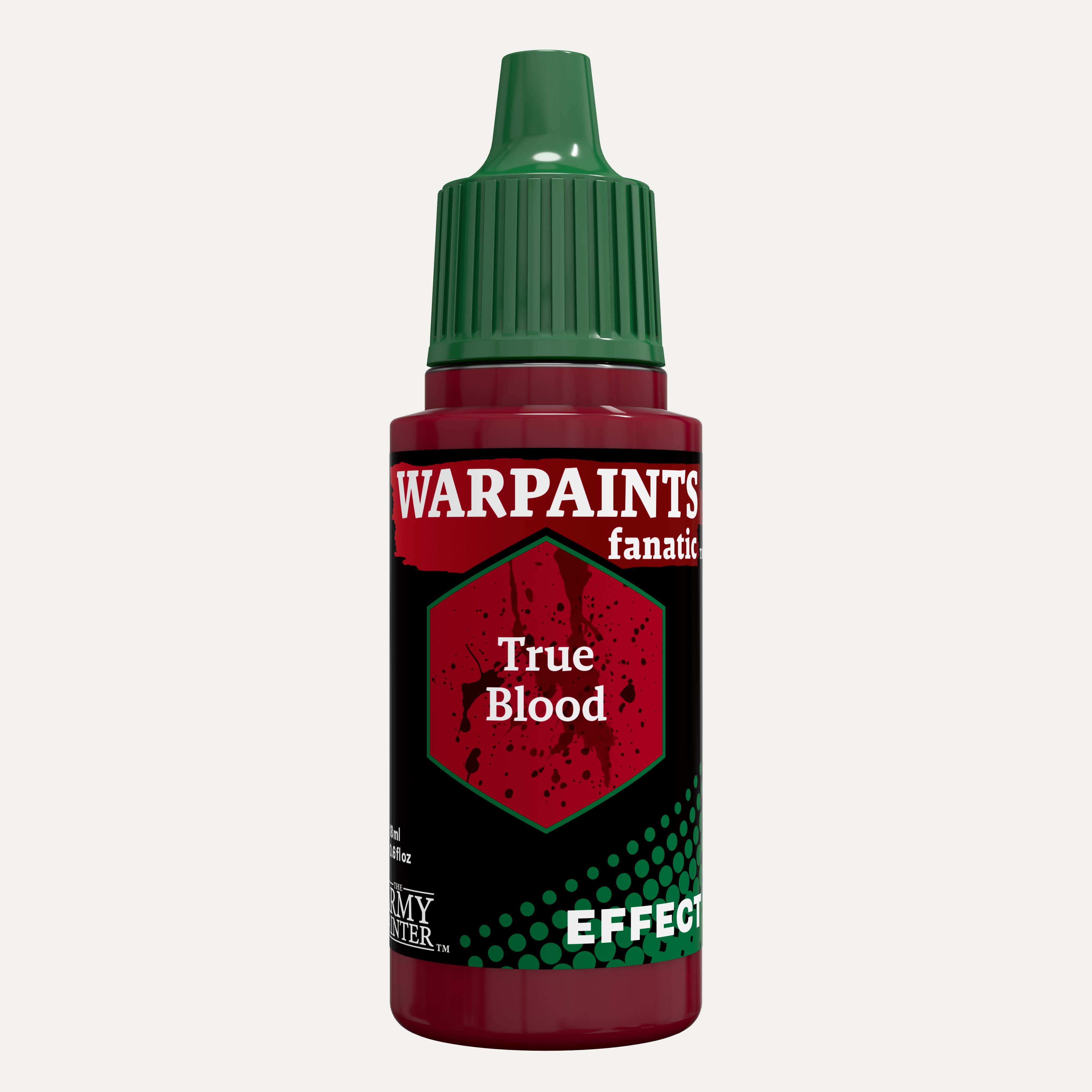 Bottle of the Army Painter Fanatics Effects in the colour True Blood on a white background.