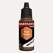 Bottle of the Army Painter Fanatics Metallic paint in the colour True Copper on a white background.