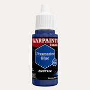 Bottle of the Army Painter Fanatics in the colour Ultramarine Blue on a white background.