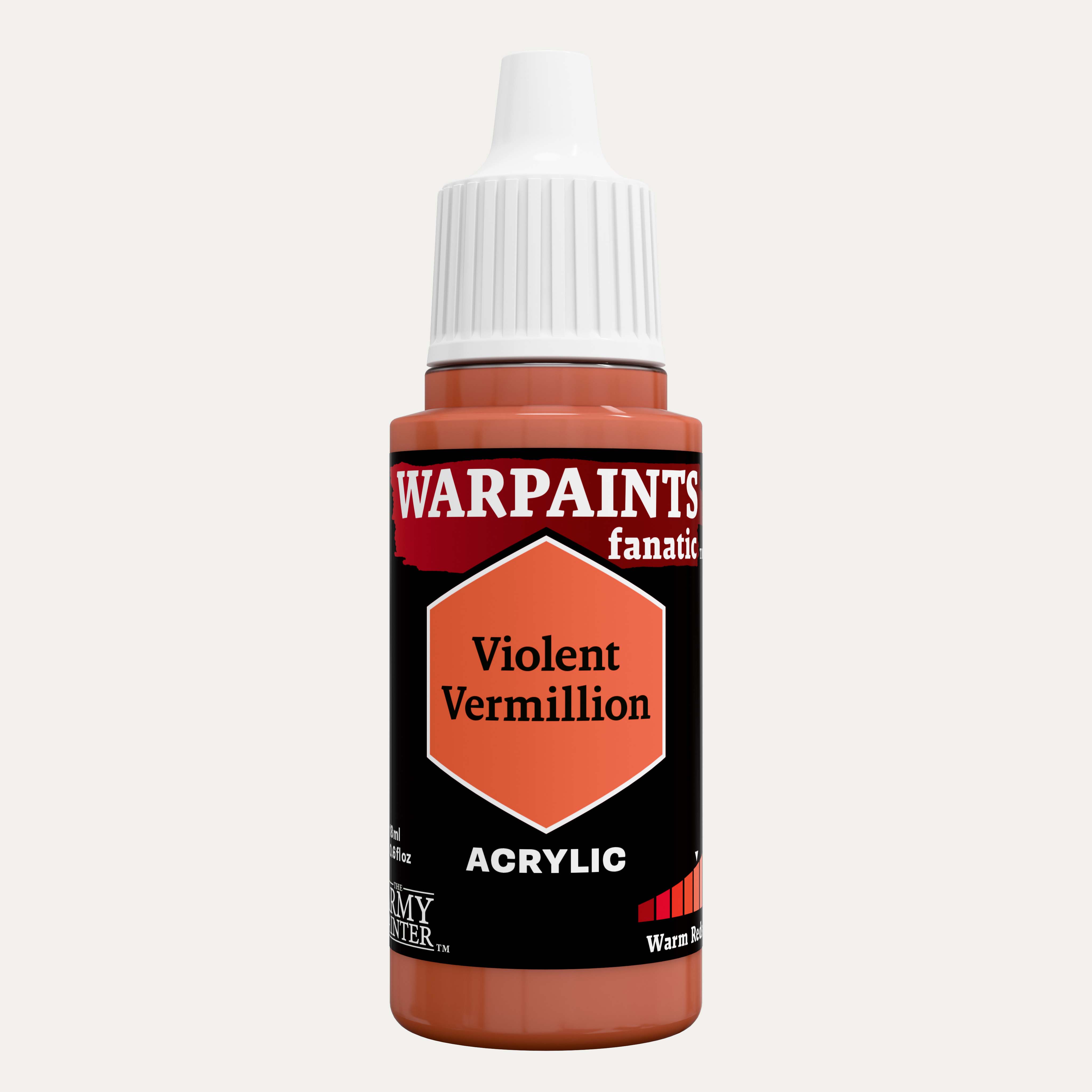 Bottle of the Army Painter Fanatics in the colour Violet Vermillion on a white background.