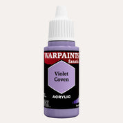 Bottle of the Army Painter Fanatics in the colour Violet Coven on a white background.