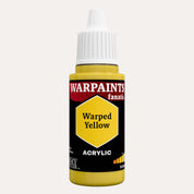 Bottle of the Army Painter Fanatics in the colour Warped Yellow on a white background.