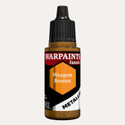 Bottle of the Army Painter Fanatics Metallic paint in the colour Weapon Bronze on a white background.